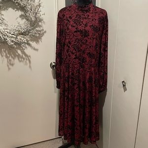 Plus size floral dress